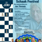 poster van het DataBalk Schaakfestival Arnhem 2025