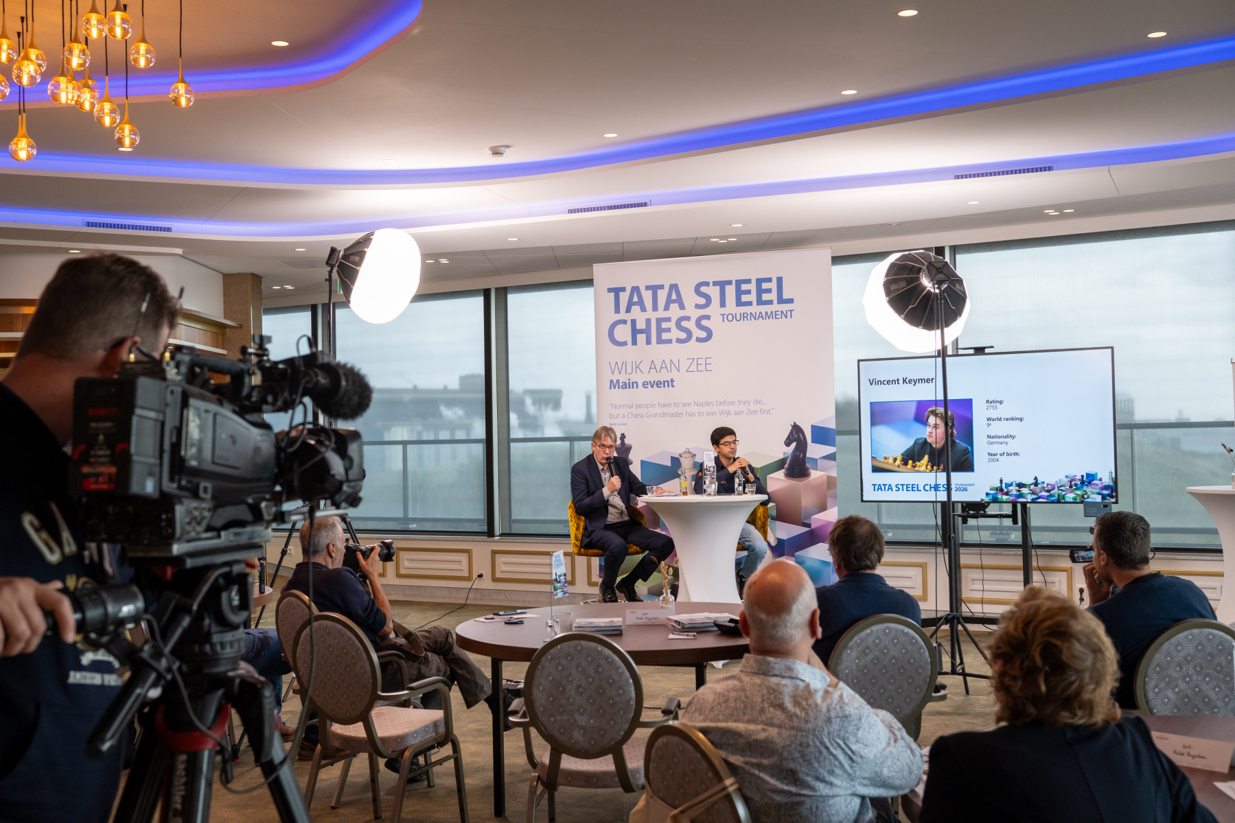 Bekendmaking Masters groep Tatasteel Chess 2026 (foto org)