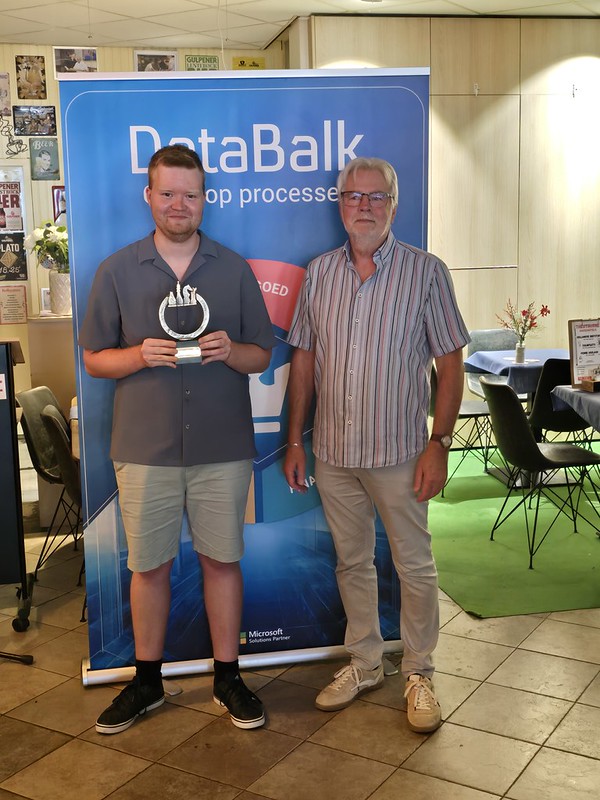 Thomas Beerdsen en voorzitter KNSB Dirk Hoogland