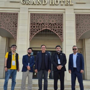 Afghaanse schaakploeg tijdens de Schaakolympiade 2026 in Samarkand