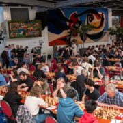 Schakers tijdens een eerdere editie van het Amsterdam Chess Open