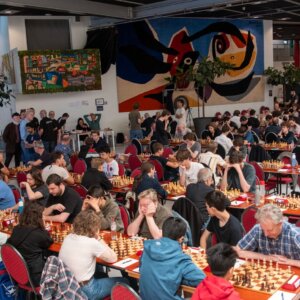 Schakers tijdens een eerdere editie van het Amsterdam Chess Open